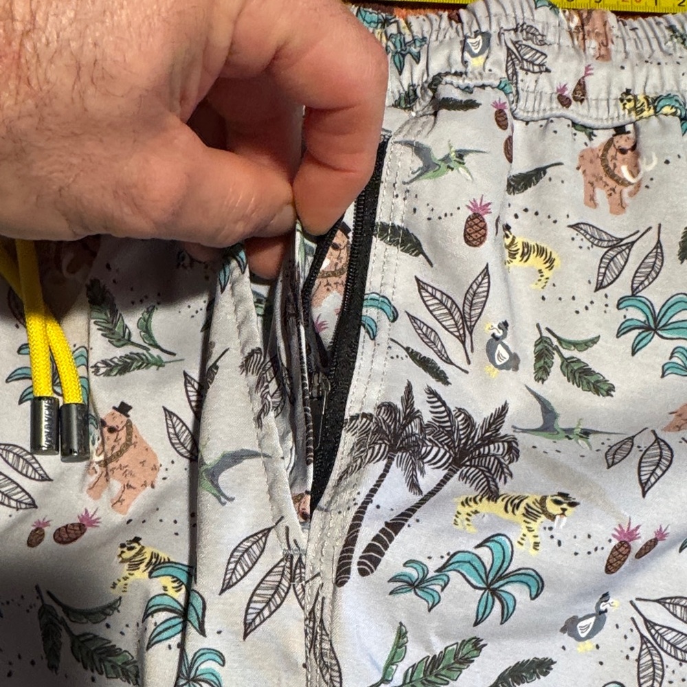 Baja llamaTropical Print Men's swimming athletic Shorts - Picture 6 of 11